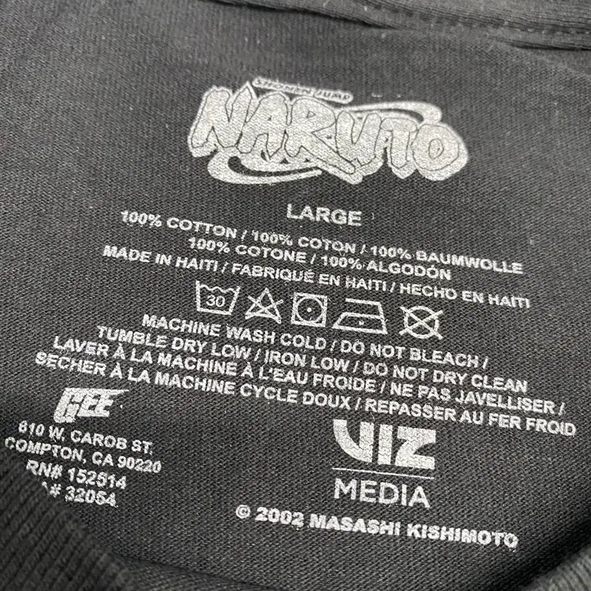 [BUNJANG] Naruto Gaara Official Anime T-shirt / 나루토 가아라 오피셜 애니메이션 티셔츠 애니티