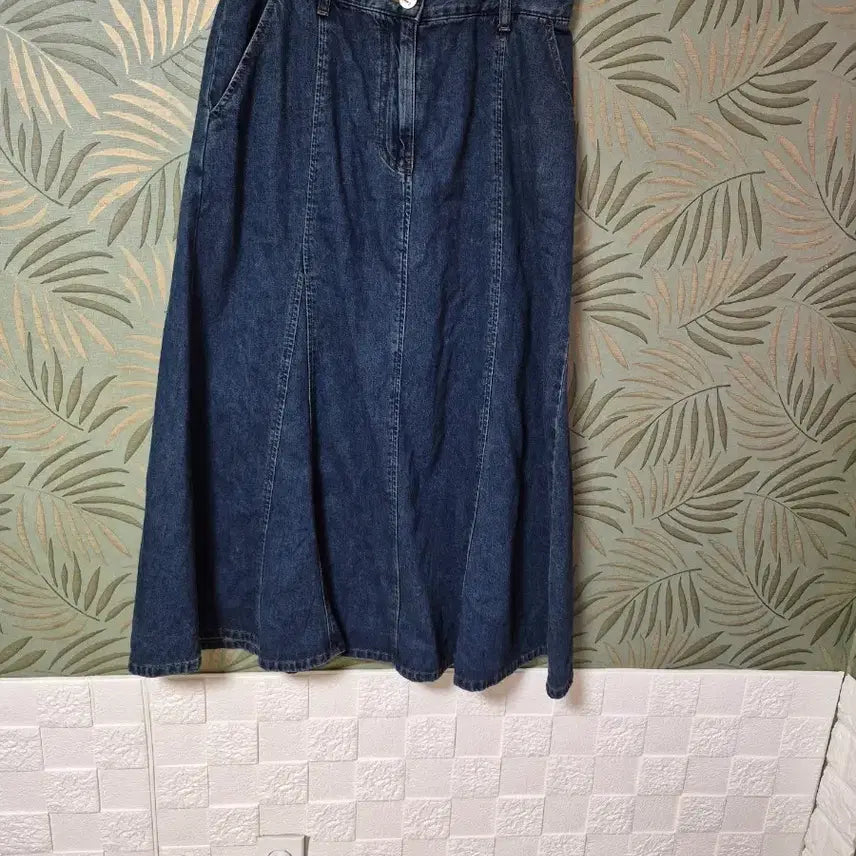 [BUNJANG] Benetton Denim Long Skirt / 베네통 데님롱스커트