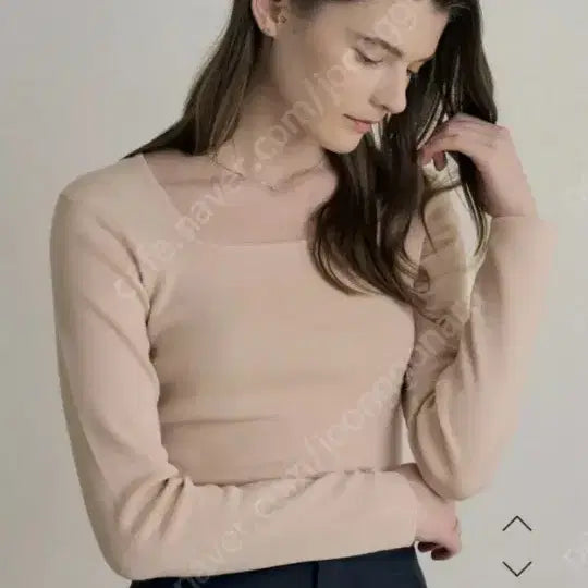 [BUNJANG] Sie Square Neck Knit Top / 시에(sie)슈어 스퀘어넥 니트(프리 레몬)