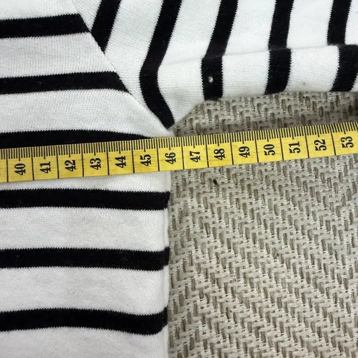 [BUNJANG] Etre Cecile Striped Pattern Sweatshirt / 정품) 에뜨르 세실 스트라이프 패턴 맨투맨 S