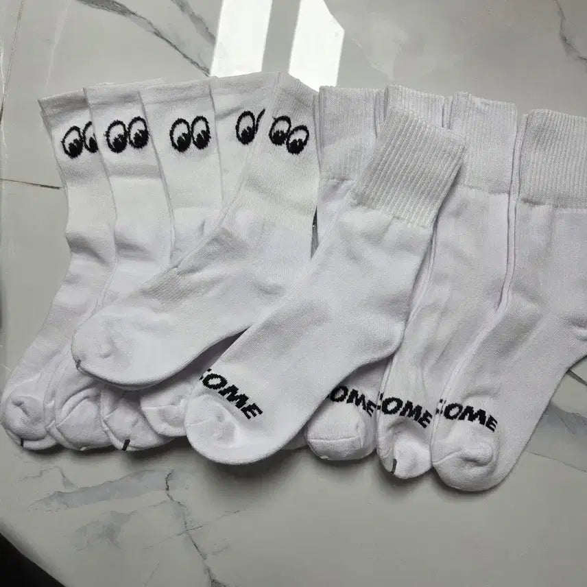 [BUNJANG] SOME White Socks (10 Pairs) / 양말