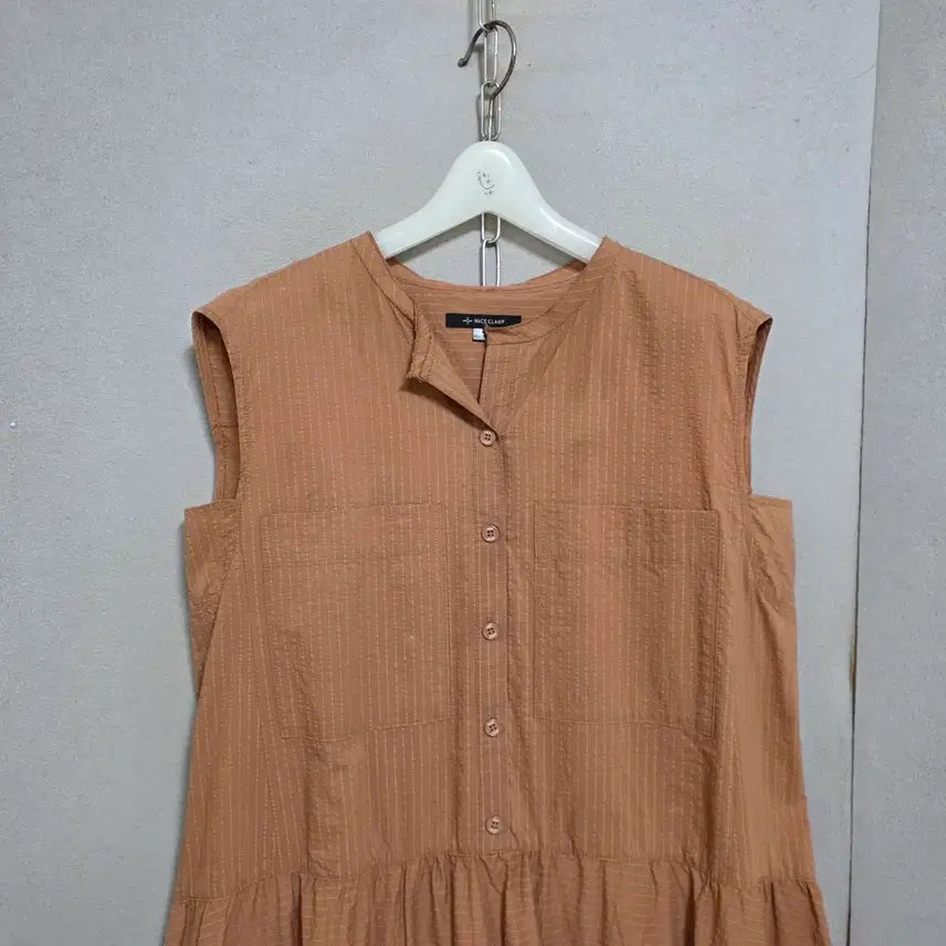 [BUNJANG] Nice Claup Nylon Blend Midi Dress / 나이스클랍 바스락소재 원피스  n4608