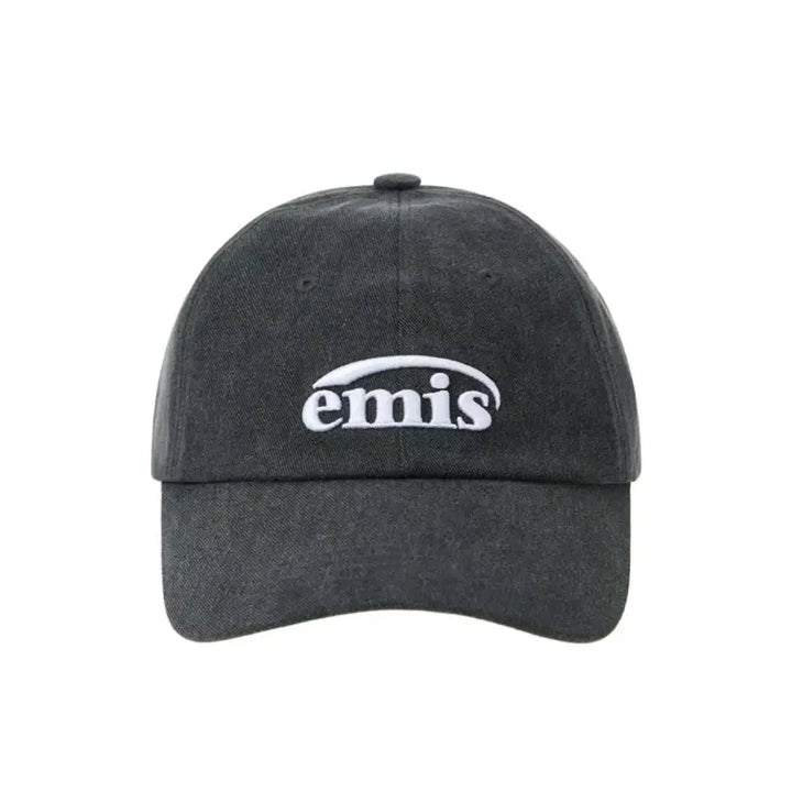 [SOLD OUT] 정품 미착용 새상품)emis이미스 피그먼트 자수 로고 볼캡-블랙