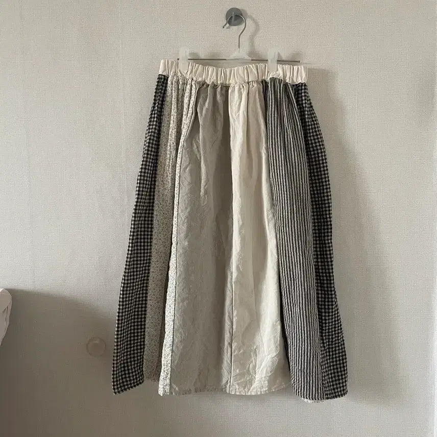 [BUNJANG] LaBoutique Mori Girl Patchwork Skirt / 라부 모리걸 패치워크 스커트