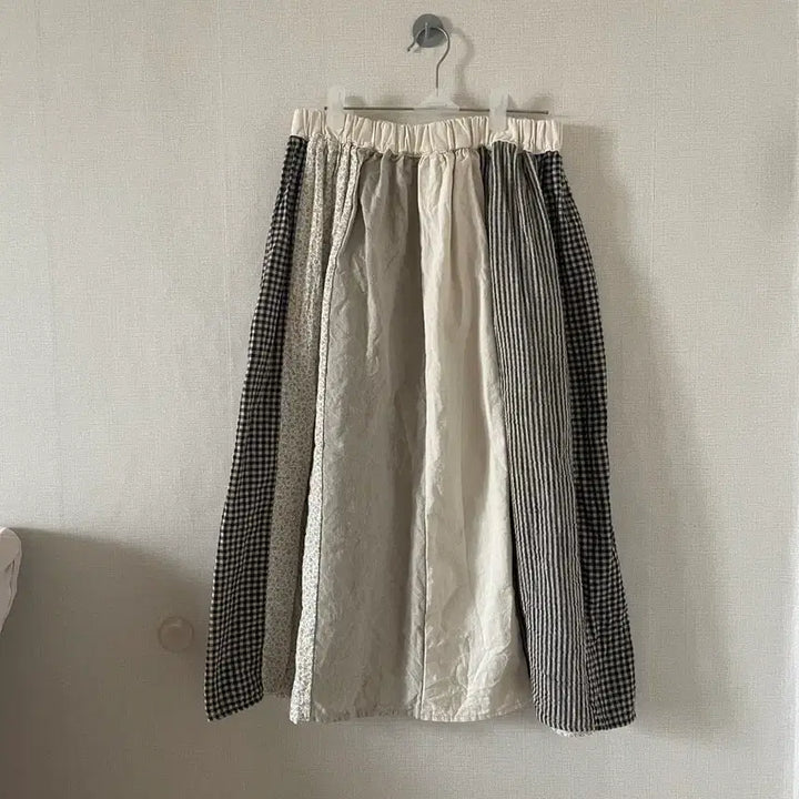 [BUNJANG] LaBoutique Mori Girl Patchwork Skirt / 라부 모리걸 패치워크 스커트