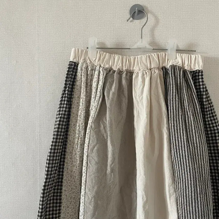 [BUNJANG] LaBoutique Mori Girl Patchwork Skirt / 라부 모리걸 패치워크 스커트
