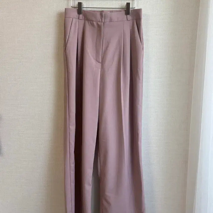 [BUNJANG] Libre Summer Bold Pink Wide Slacks Pants S / 리브레 썸머 볼드 핑크 와이드 슬랙스 팬츠 S
