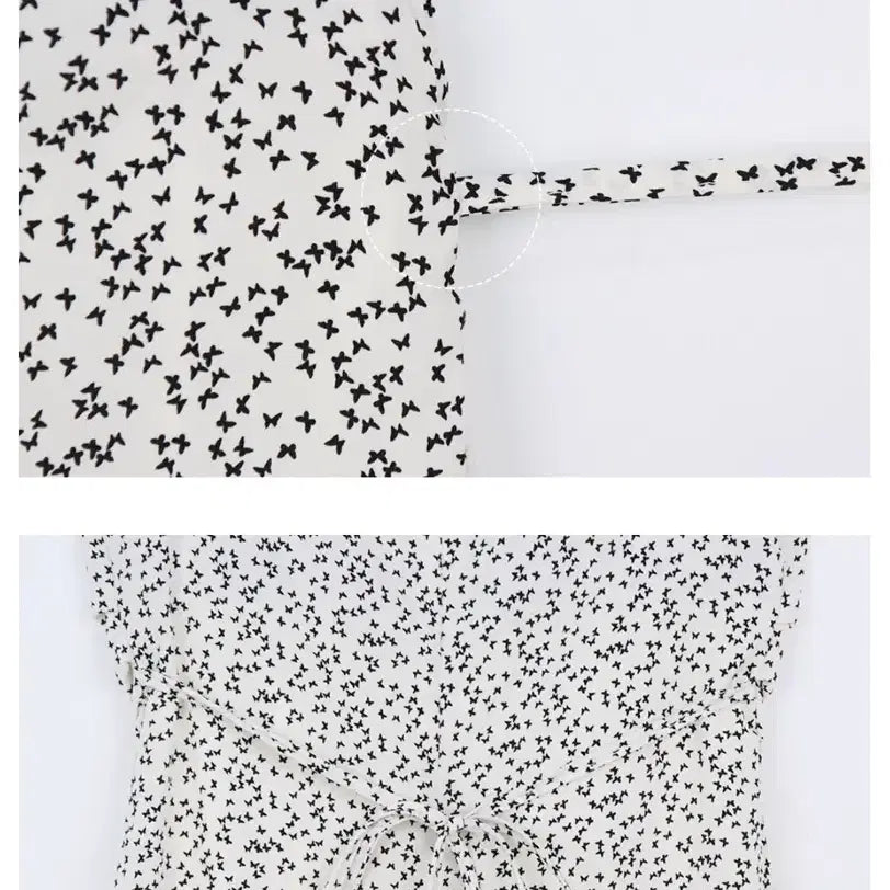 [SOLD OUT] 새상품)단종 가내스라 셔링 나비 뷔스티에 원피스 /플라워/스커트/레이어드