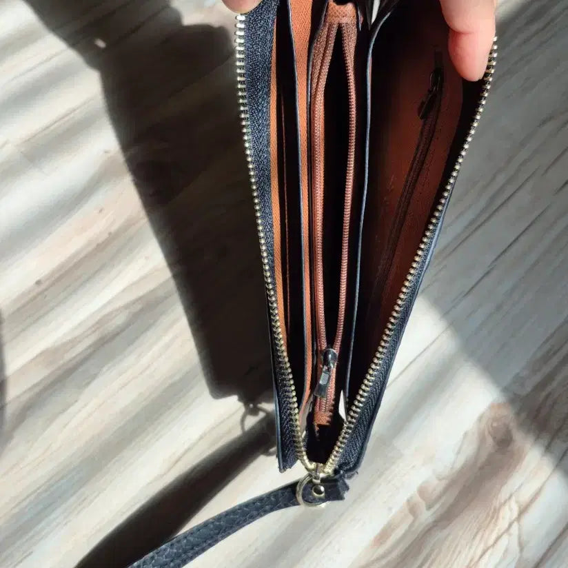 [BUNJANG] Tandy Black Snake Skin Pattern Long Wallet / 블랙 뱀피 패턴 탠디장지갑