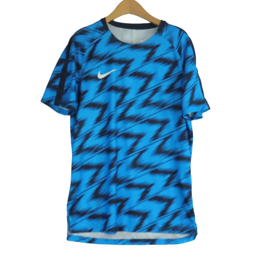 [BUNJANG] Nike Dri-FIT Blue Wave Graphic T-Shirt L / 나이키 NIKE 드라이핏 블루 웨이브 그래픽 반팔 티셔츠 L 정품
