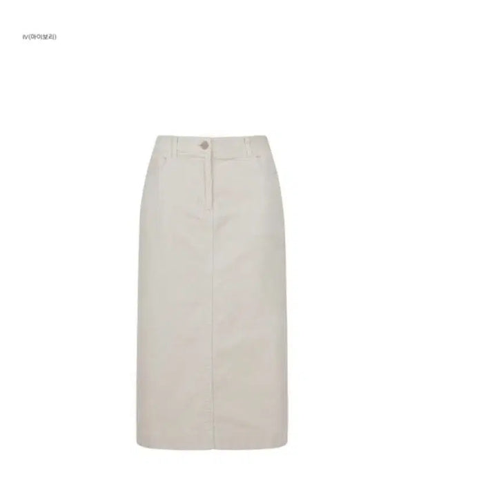 [SOLD OUT] 단종 새상품) 탑텐 코듀로이 밴딩 뒷트임 미디/h라인 롱스커트 네이비