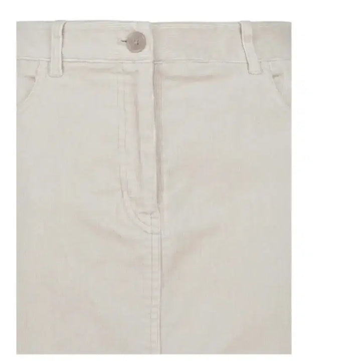 [SOLD OUT] 단종 새상품) 탑텐 코듀로이 밴딩 뒷트임 미디/h라인 롱스커트 네이비