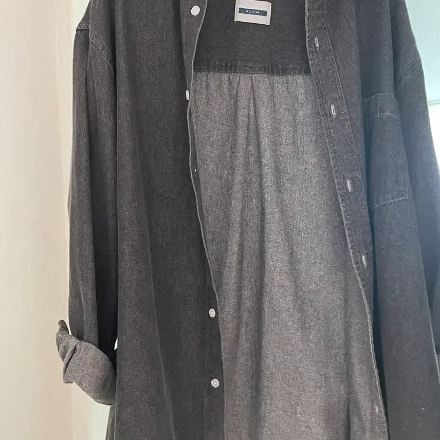 [BUNJANG] Mind Bridge Black Denim Shirt / 마인드브릿지 흑청 남방 100사이즈