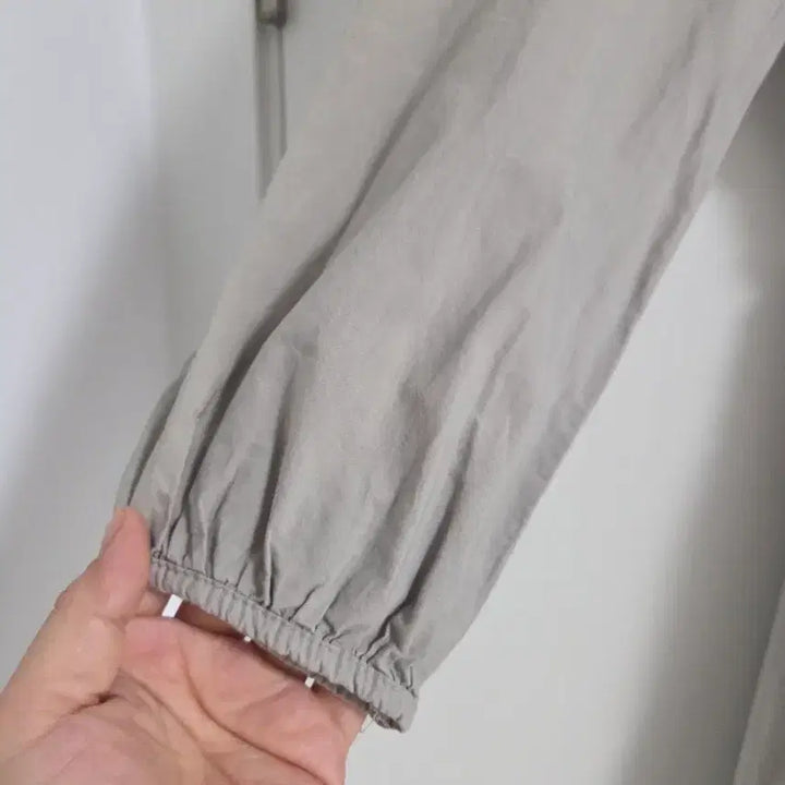 [BUNJANG] Gray Shirring Long Dress / 셔링 롱원피스 그레이 원피스