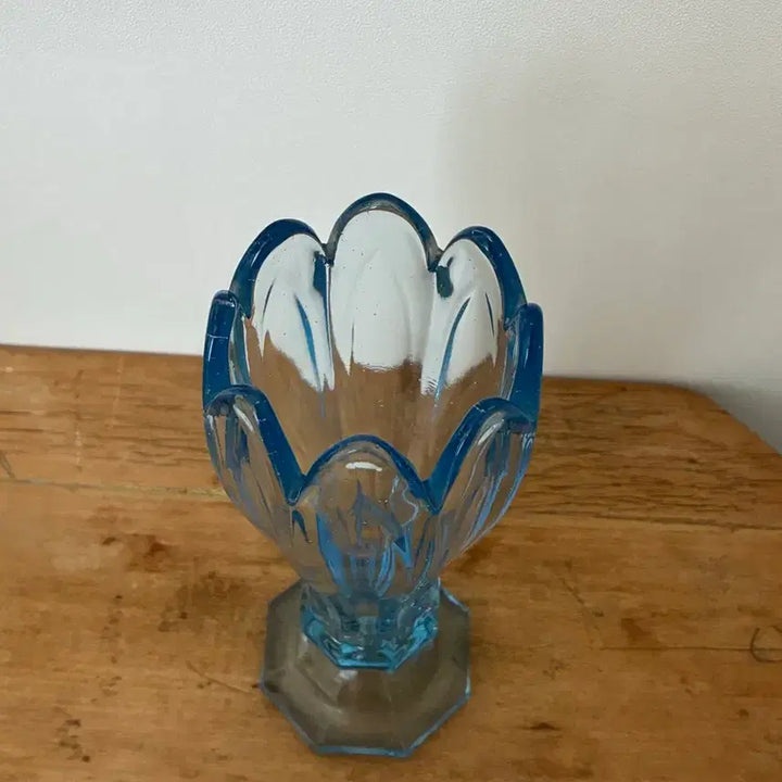 [BUNJANG] Vintage Blue Glass Vase / 빈티지 블루 글라스 화병