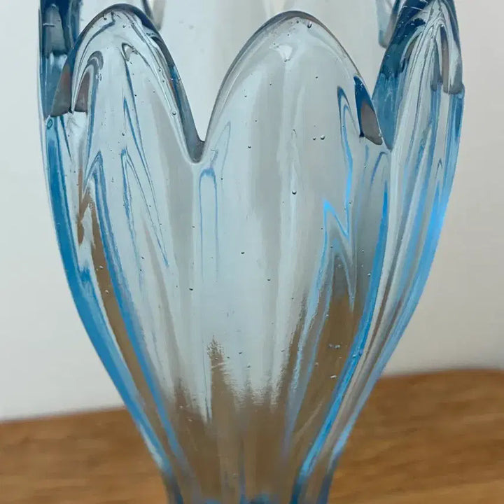 [BUNJANG] Vintage Blue Glass Vase / 빈티지 블루 글라스 화병
