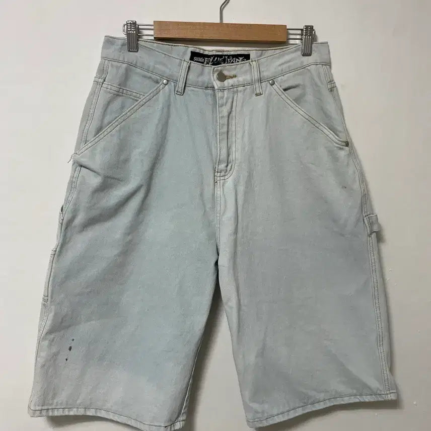 [BUNJANG] Suade Blue Carpenter Denim Bermuda Shorts / 30 Suade blue jeans 카펜터 데님 버뮤다팬츠 반바지 정품