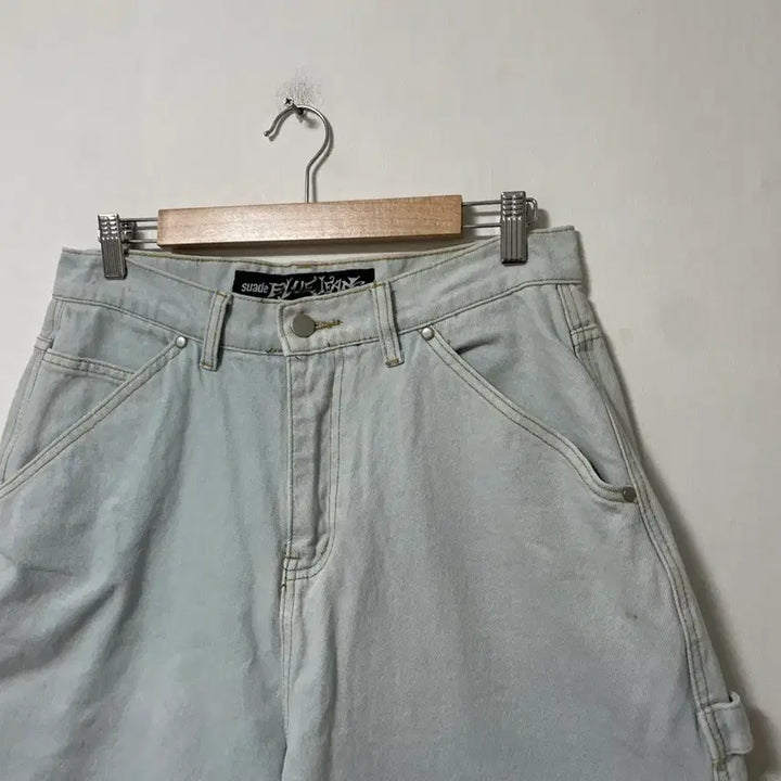 [BUNJANG] Suade Blue Carpenter Denim Bermuda Shorts / 30 Suade blue jeans 카펜터 데님 버뮤다팬츠 반바지 정품