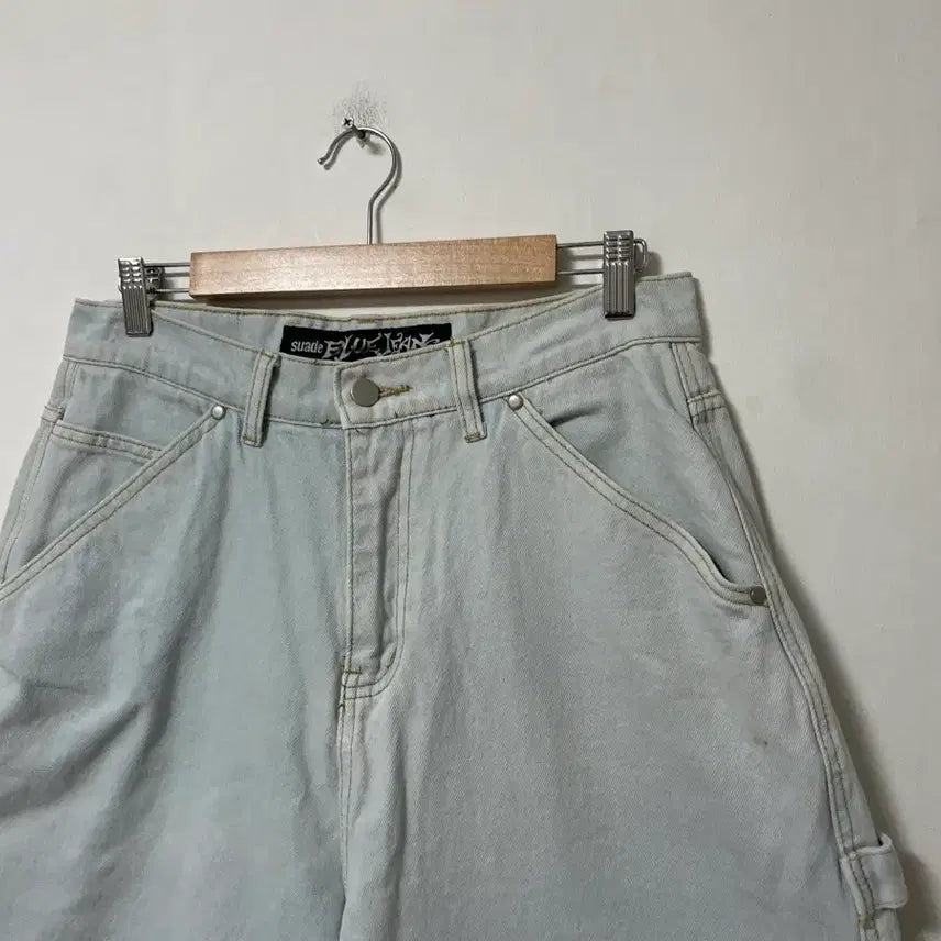 [BUNJANG] Suade Blue Carpenter Denim Bermuda Shorts / 30 Suade blue jeans 카펜터 데님 버뮤다팬츠 반바지 정품