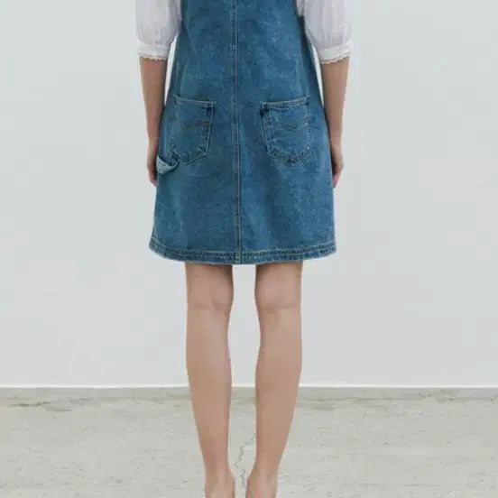 [BUNJANG] Sienne Denim Suspender Dress / 시엔느 데님 원피스 Denim Suspender Dress_Blue