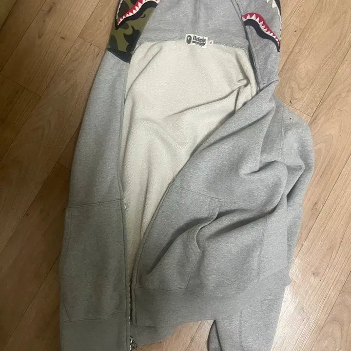 [BUNJANG] BAPE Hoodie Gray XL / 베이프사크후드집업 그레이 xl 필나요