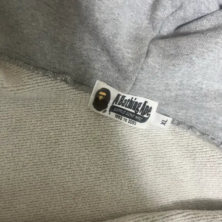[BUNJANG] BAPE Hoodie Gray XL / 베이프사크후드집업 그레이 xl 필나요
