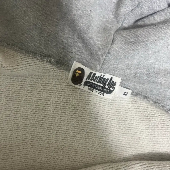 [BUNJANG] BAPE Hoodie Gray XL / 베이프사크후드집업 그레이 xl 필나요