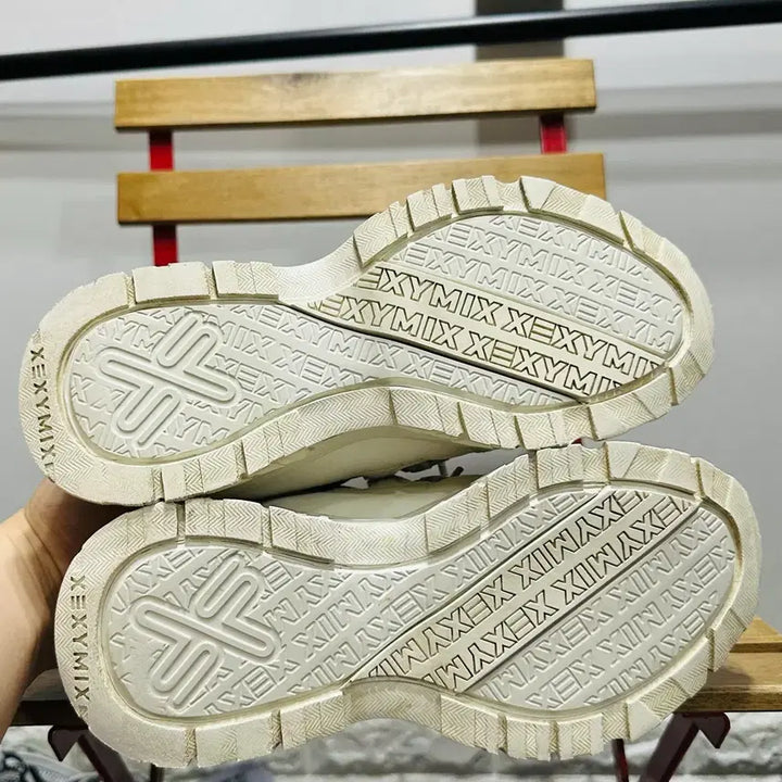 [BUNJANG] Xexymix X-1 White Sneakers / 250) 젝시믹스 운동화 남녀공용 신발 X-1 화이트 운동화