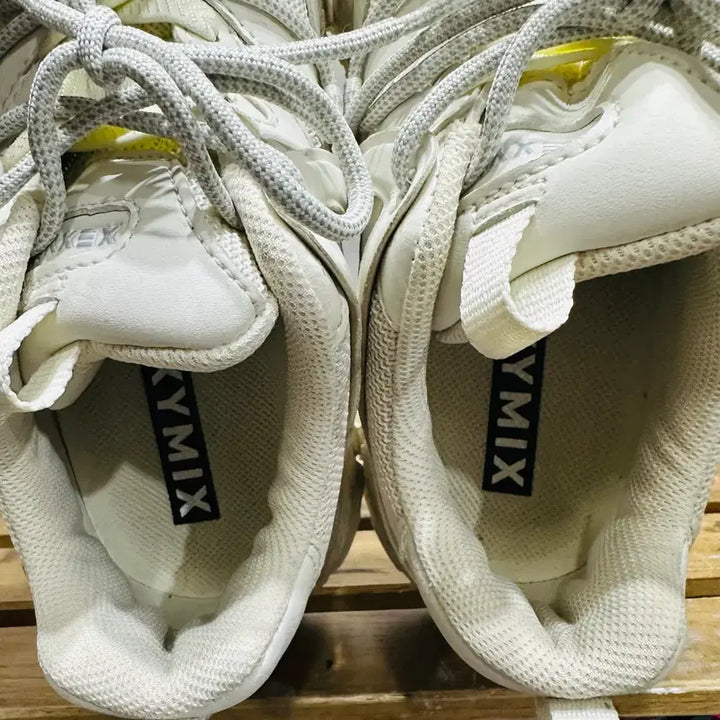 [BUNJANG] Xexymix X-1 White Sneakers / 250) 젝시믹스 운동화 남녀공용 신발 X-1 화이트 운동화