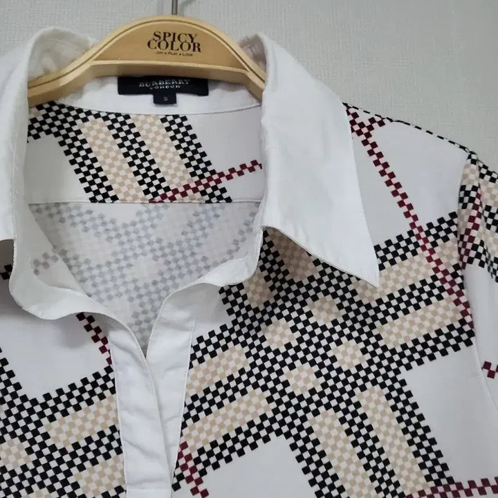 [BUNJANG] Burberry London Check Short Sleeve Polo Shirt / BURBERRY 런던체크 반팔 카라티