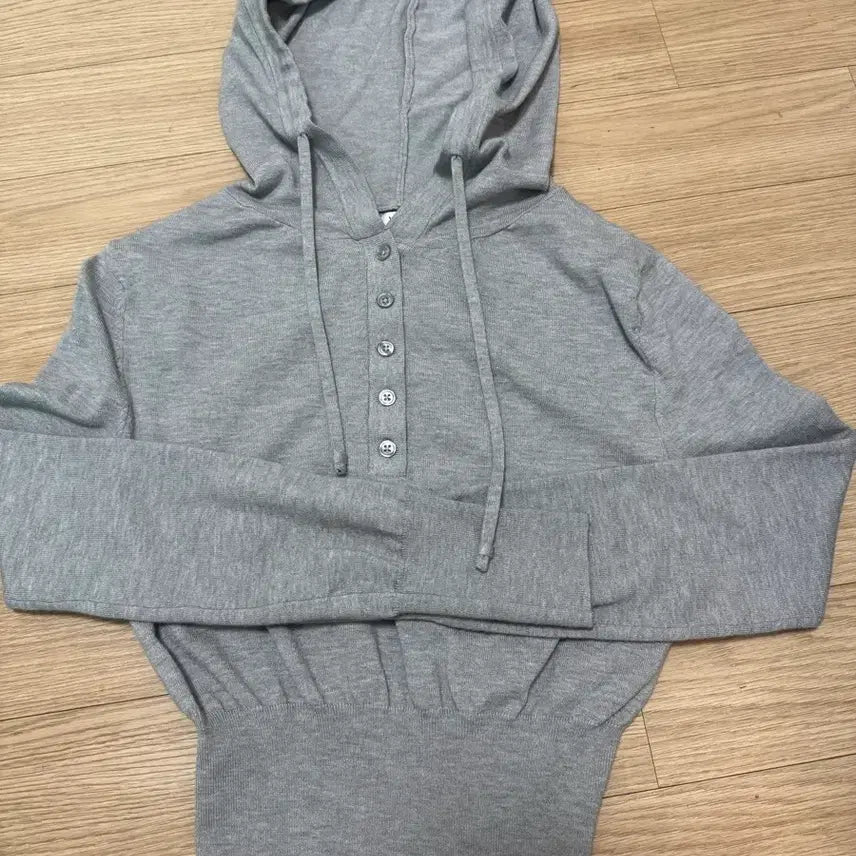 [BUNJANG] Verysi New Basic Henley Neck Knit Hoodie / 베리시 뉴베이직 헨리넥 니트 후드