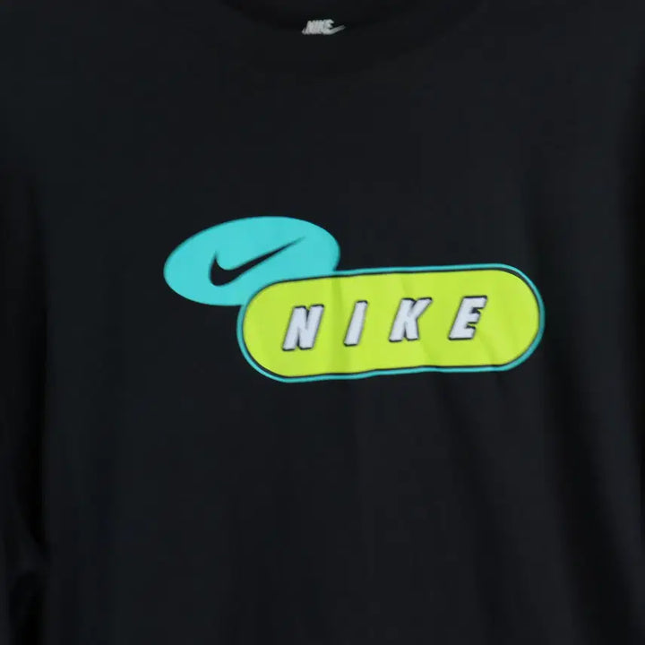 [BUNJANG] Nike Graphic Long Sleeve T-shirt (XL) / 나이키 NIKE 정품 블랙 그래픽 긴팔 티셔츠 XL 오버핏