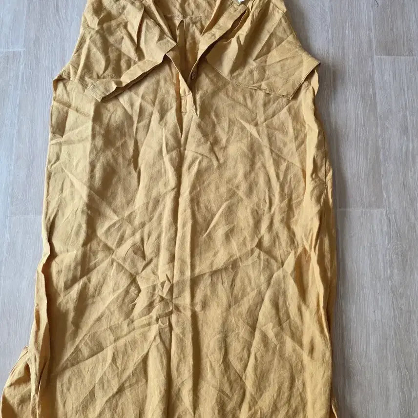 [BUNJANG] ICHI Asah/Linen Yellow Long Dress / ICHI 아사/린넨 옐로우 원피스