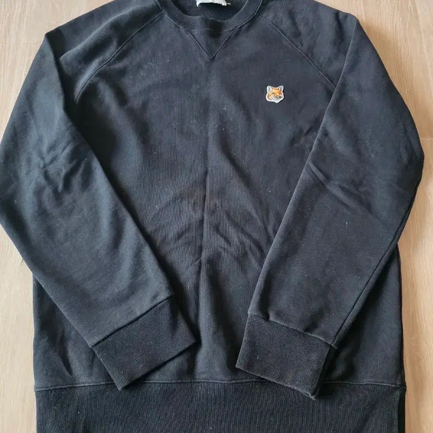 [BUNJANG] Maison Kitsune Fox Head Black Sweatshirt / 메종키츠네 폭스 헤드 블랙 맨투맨