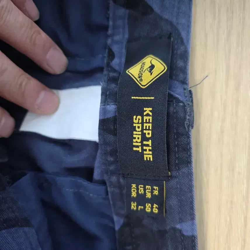 [BUNJANG] Roadsign Blue Black Camo Cargo Pants / 로드사인 블루 블랙 카모 카고 바지 허리 32인치 춘추용