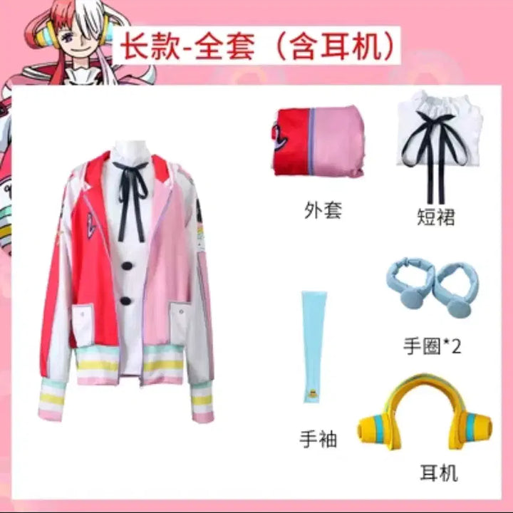 [BUNJANG] One Piece Uta Film Red Cosplay Costume Set / 원피스 우타 필름레드 코스프레