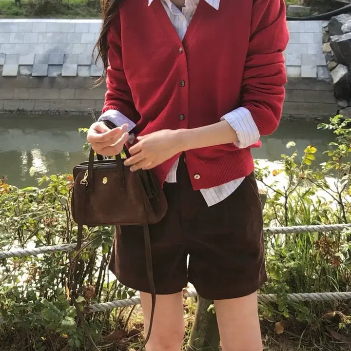 [SOLD OUT] 스트라이프 긴팔 오버핏 셔츠 아이보리,화이트 - 지그재그/에이블리