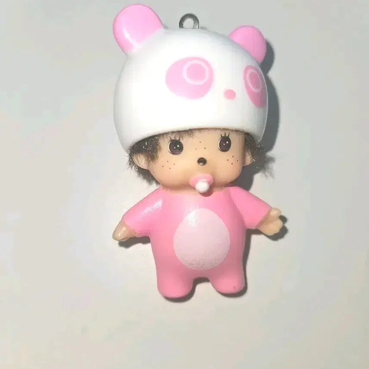 [SOLD OUT] 미사용) 몬치치 아기 일본 고전풍 인형 키링 피규어 초미니 초소형 판다