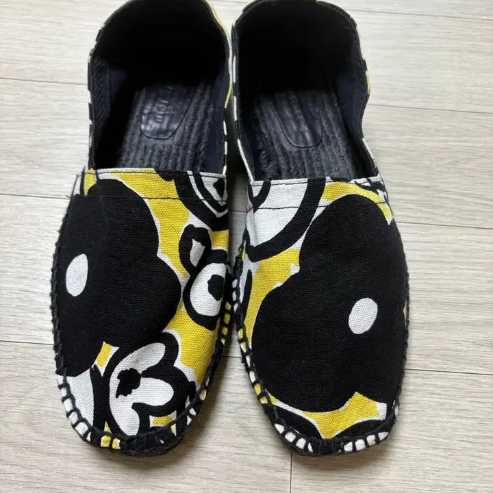 [BUNJANG] Marni Espadrille Slip-on Shoes / 마르니 블랙/옐로우 에스파드류 슬립온 265