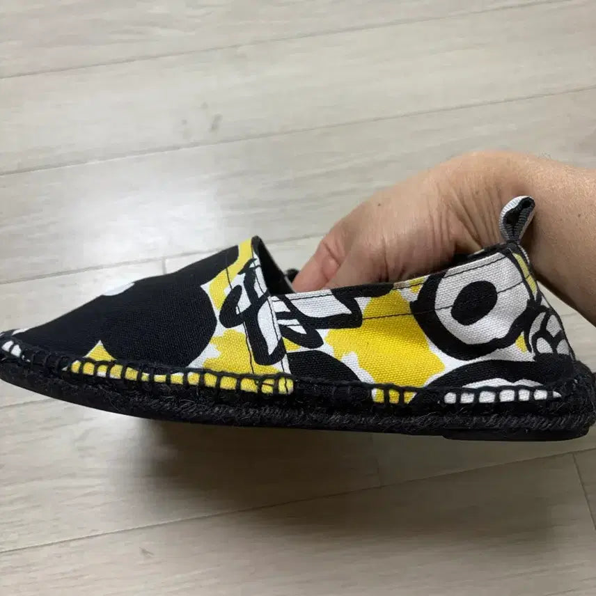 [BUNJANG] Marni Espadrille Slip-on Shoes / 마르니 블랙/옐로우 에스파드류 슬립온 265