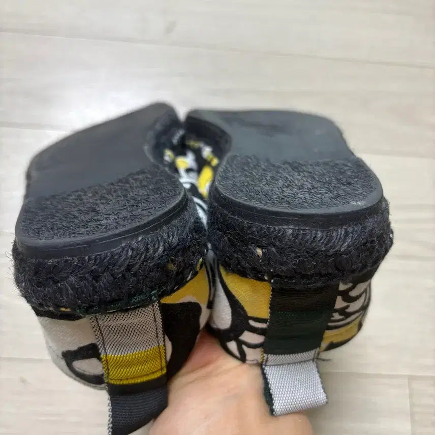[BUNJANG] Marni Espadrille Slip-on Shoes / 마르니 블랙/옐로우 에스파드류 슬립온 265