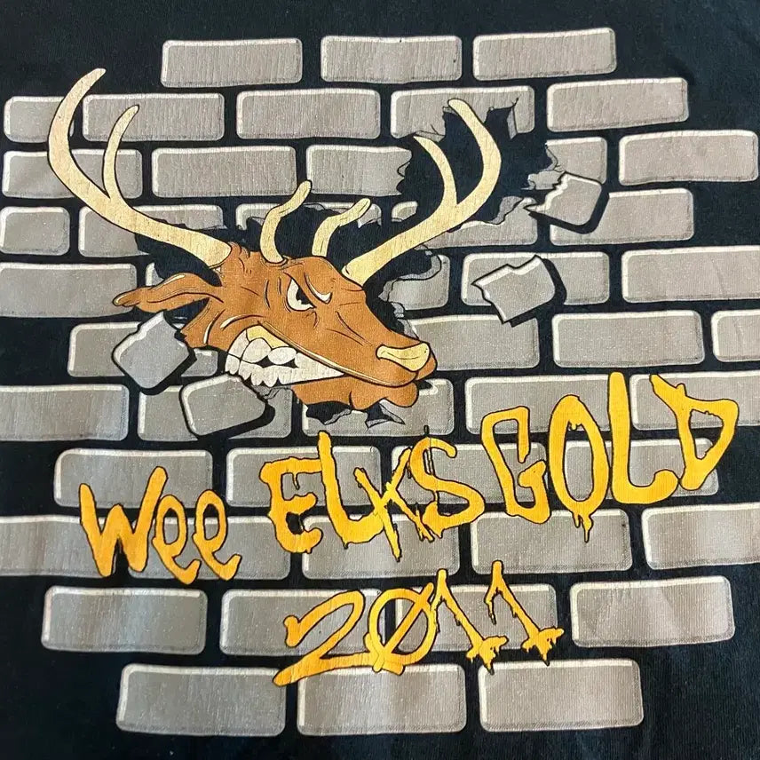 [SOLD OUT] 길단 GILDAN 사의 Moose 사슴 티셔츠 여성 S 구제 빈티지