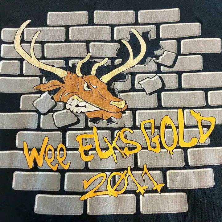 [SOLD OUT] 길단 GILDAN 사의 Moose 사슴 티셔츠 여성 S 구제 빈티지