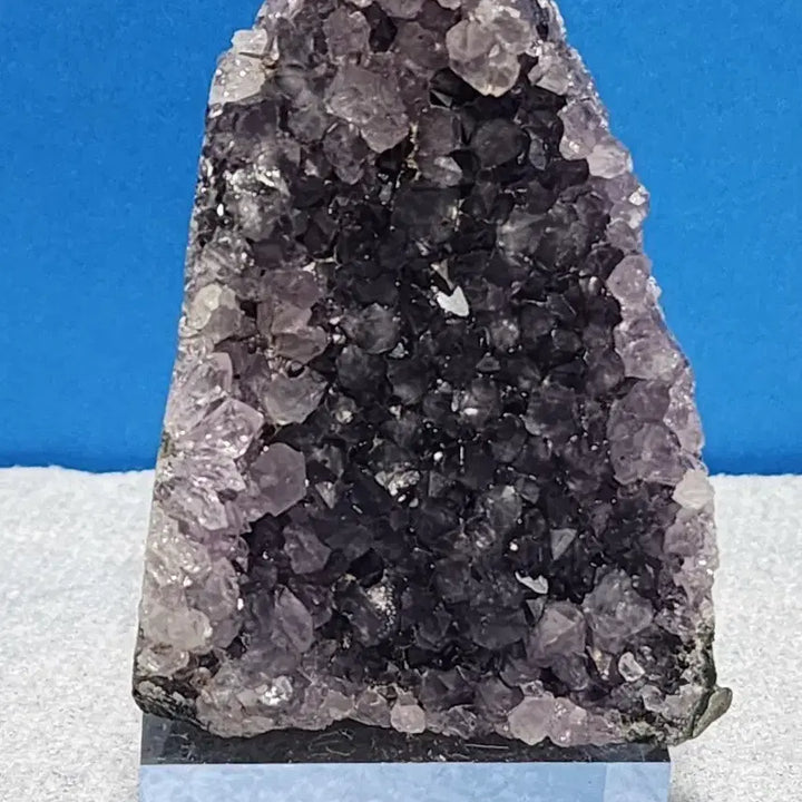 [BUNJANG] Natural Crystal Black Quartz Cluster with Base / 천연크리스탈 흑수정 원석 클러스터+받침대