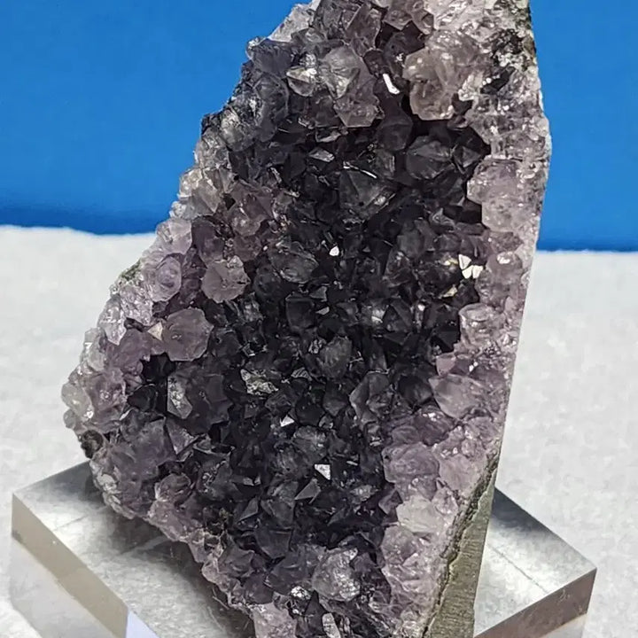 [BUNJANG] Natural Crystal Black Quartz Cluster with Base / 천연크리스탈 흑수정 원석 클러스터+받침대