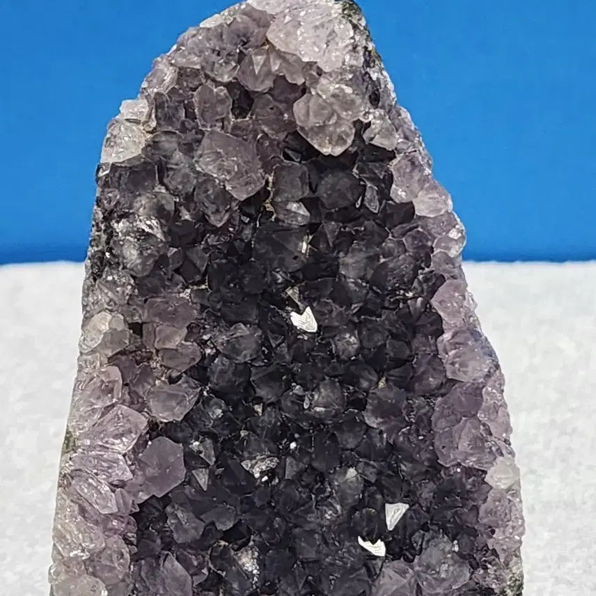 [BUNJANG] Natural Crystal Black Quartz Cluster with Base / 천연크리스탈 흑수정 원석 클러스터+받침대