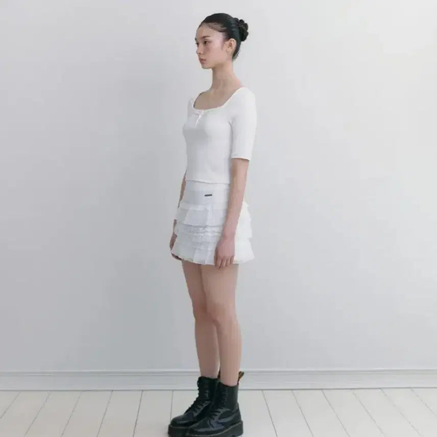[BUNJANG] Not Your Rose Hina Skirt (White) M / 낫유어로즈 히나 스커트 (화이트) M
