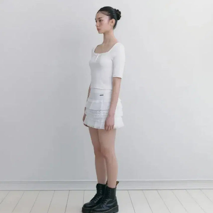 [BUNJANG] Not Your Rose Hina Skirt (White) M / 낫유어로즈 히나 스커트 (화이트) M