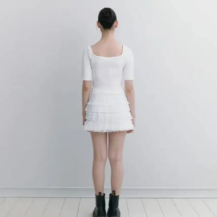 [BUNJANG] Not Your Rose Hina Skirt (White) M / 낫유어로즈 히나 스커트 (화이트) M