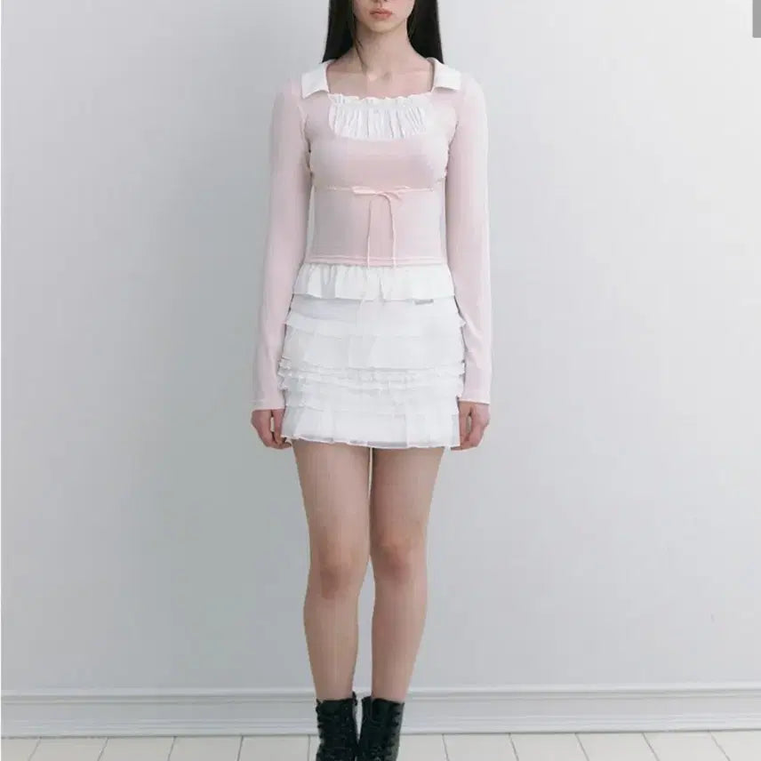 [BUNJANG] Not Your Rose Hina Skirt (White) M / 낫유어로즈 히나 스커트 (화이트) M